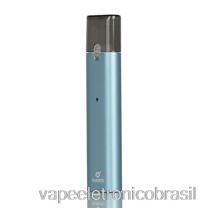 Vape Eletronico Suorin Isshare Single Portable Pod Kit Metal Edition - Ciano